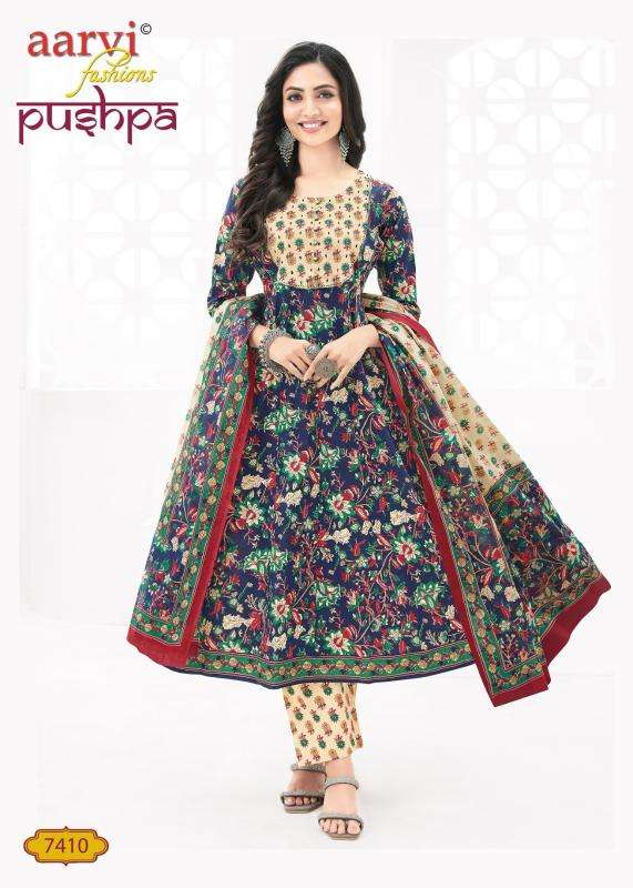 Pushpa Vol 1 By Aarvi Cotton Printed Kurti With Bottom Dupatta Orders In India